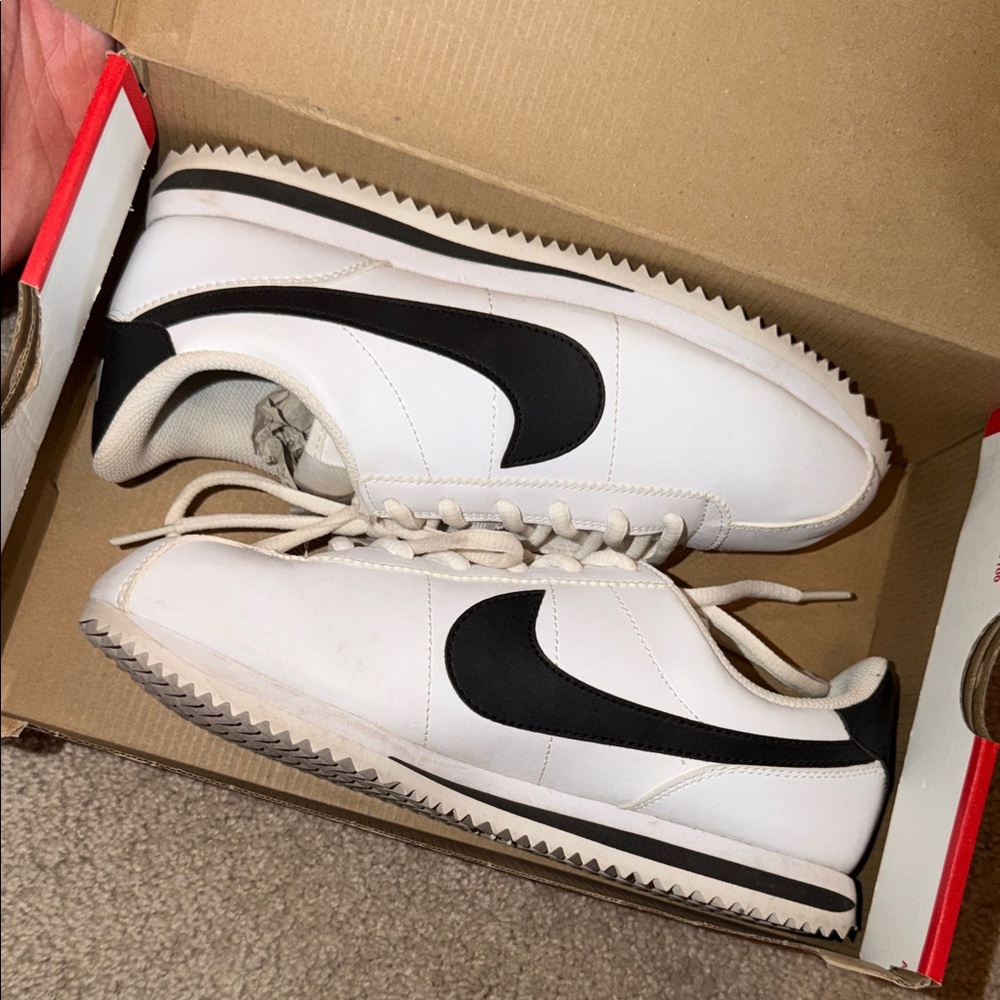 Nike Classic Cortez White Black Women's Sneakers